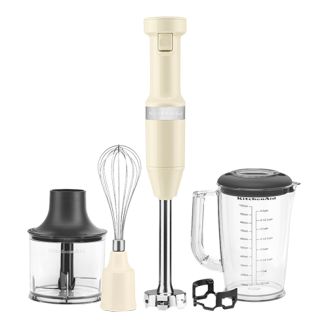 KitchenAid staafmixer (20 cm) creme incl accessoires