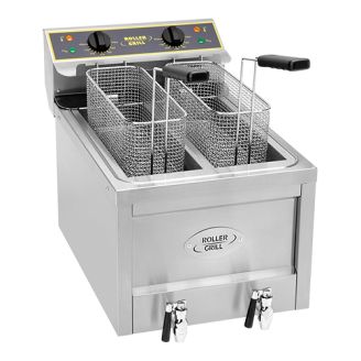 Rollergrill Elektrische friteuse - topunit, 2x 8 liter