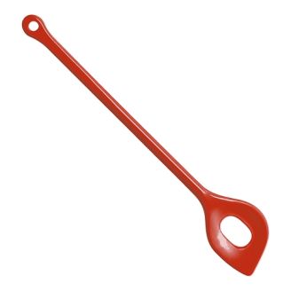 Lepel met gat, rood 310 mm