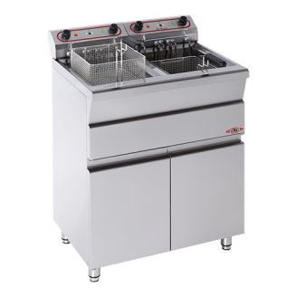 Stilfer friteuse Super Chiavari - met deuren, 2x 12 liter